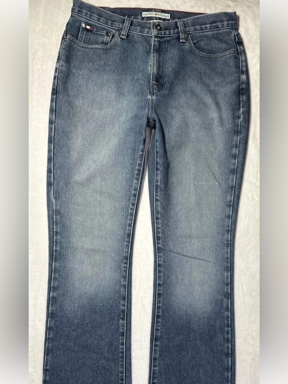 Tommy Hilfiger Vintage‎ 90s Y2K Mid Rise Bootcut Denim Jeans Size 8